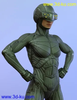 3D打印模型Vitruvian Exosuit for Genesis 8 Female(s)的图片