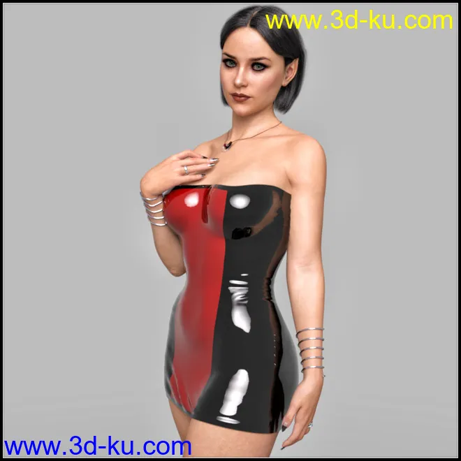 Vulcana Dress G8F (dForce)模型的图片1
