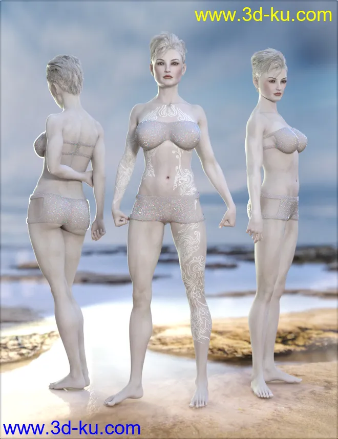 VYK Thana for Genesis 8 Female模型的图片6