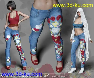 3D打印模型Wallflower JeanZ for Genesis 8的图片