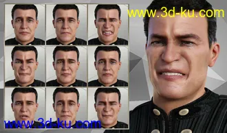 3D打印模型Warrior Expressions for Genesis 8 Male and Vladimir 8的图片