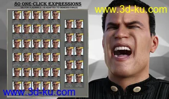 3D打印模型Warrior Expressions for Genesis 8 Male and Vladimir 8的图片