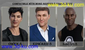 3D打印模型Warrior Expressions for Genesis 8 Male and Vladimir 8的图片