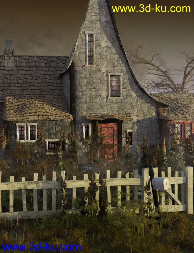 Wasteland Plants and Weeds - Low Resolution Instant Ecosystems模型的图片4