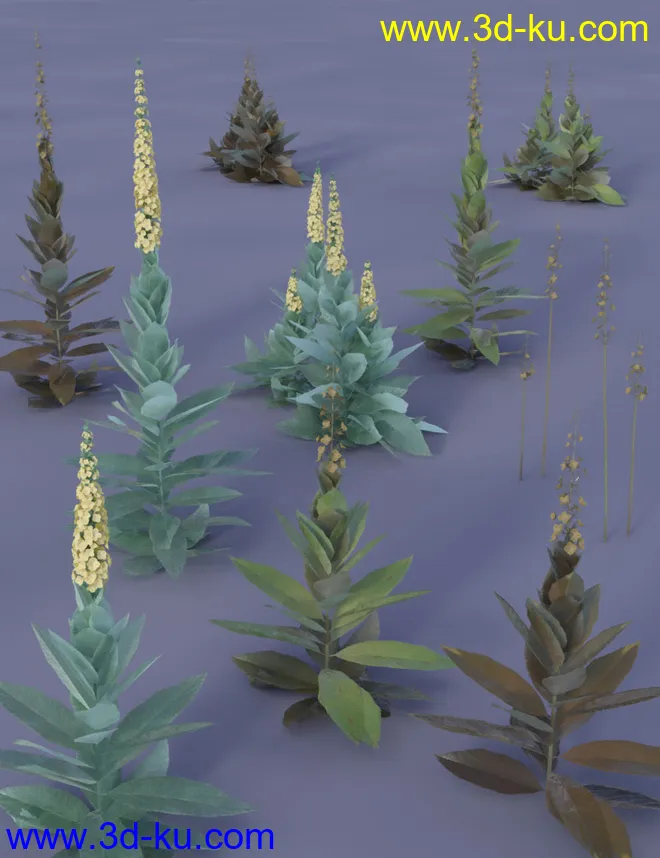 Wasteland Plants and Weeds - Low Resolution Instant Ecosystems模型的图片8