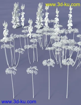 3D打印模型Wasteland Plants and Weeds - Low Resolution Instant Ecosystems的图片