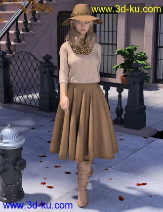 3D打印模型WD dForce Sophia Outfit for Genesis 8 Female(s)的图片