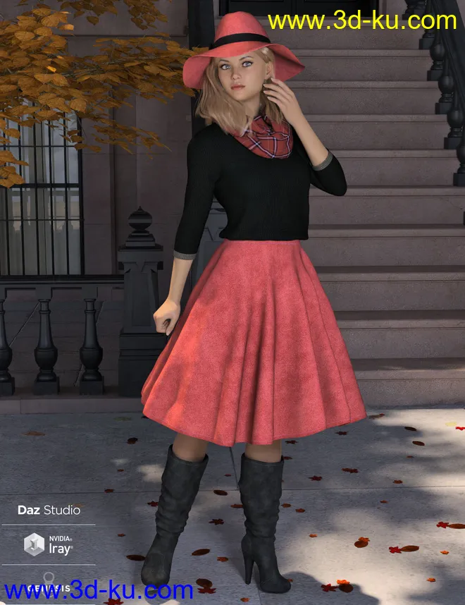 WD dForce Sophia Outfit for Genesis 8 Female(s)模型的图片4