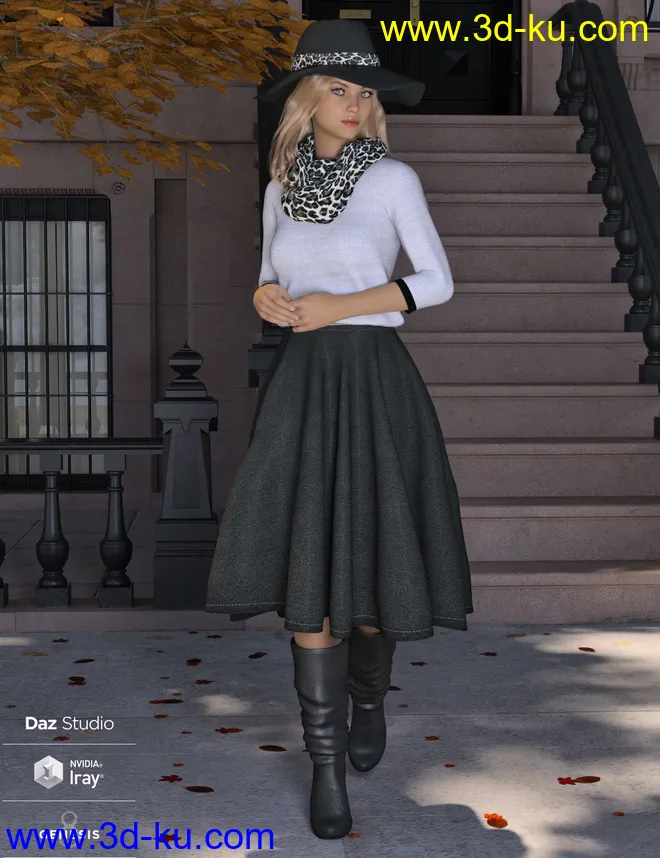 WD dForce Sophia Outfit for Genesis 8 Female(s)模型的图片5