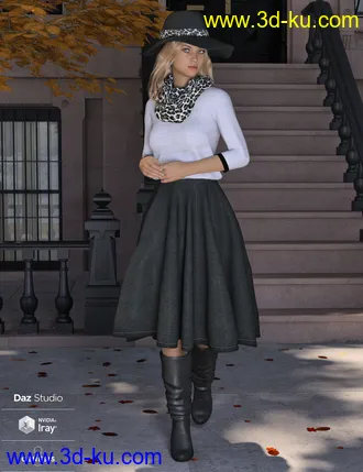 3D打印模型WD dForce Sophia Outfit for Genesis 8 Female(s)的图片