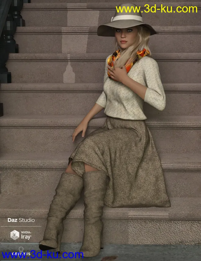 WD dForce Sophia Outfit for Genesis 8 Female(s)模型的图片6