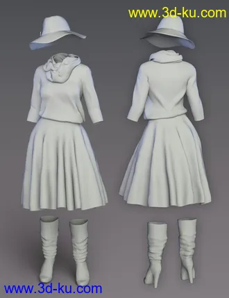 3D打印模型WD dForce Sophia Outfit for Genesis 8 Female(s)的图片