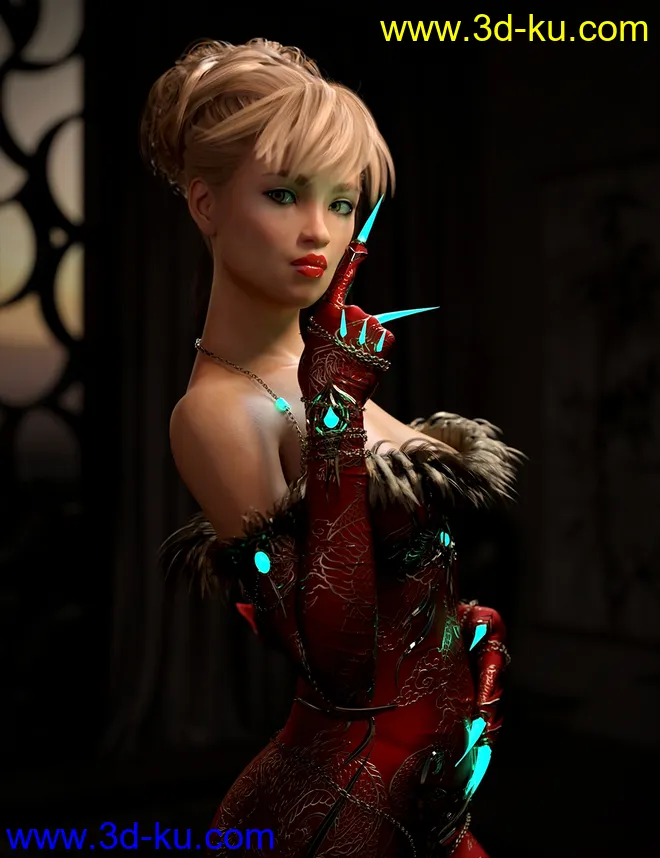 Wilder HD for Genesis 3 and 8 Female模型的图片5