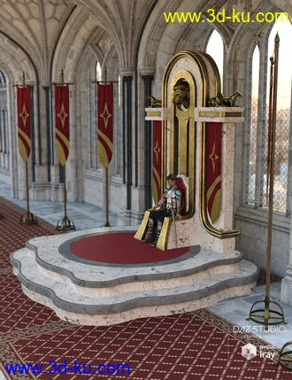 3D打印模型Winterblack Hall Throne Room Props的图片
