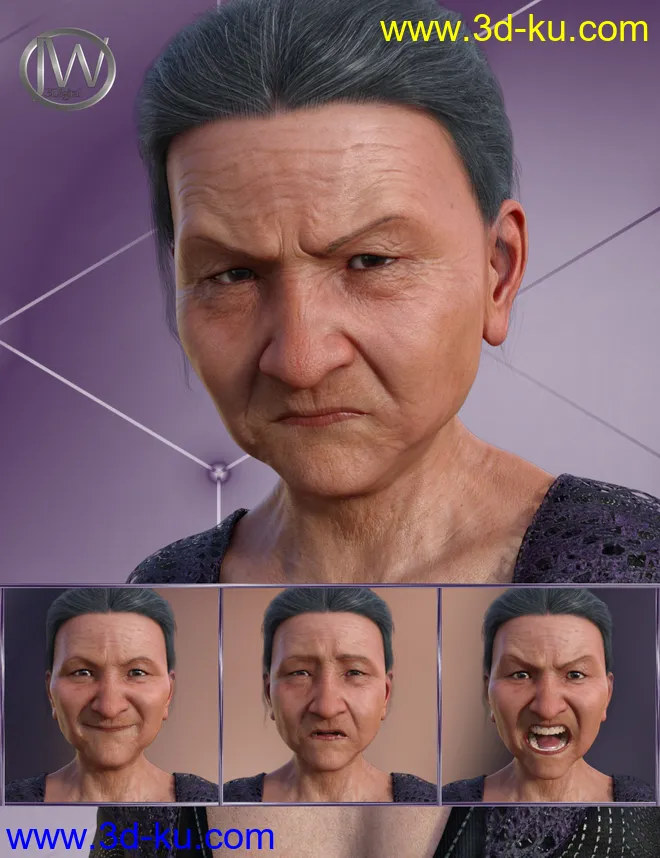 Wisdom - Expressions for Genesis 8 Female and Mrs Chow 8模型的图片1
