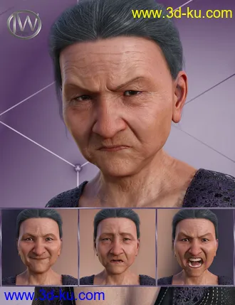 3D打印模型Wisdom - Expressions for Genesis 8 Female and Mrs Chow 8的图片