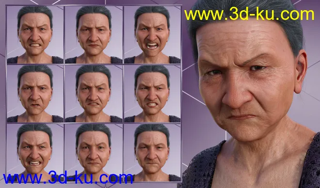 Wisdom - Expressions for Genesis 8 Female and Mrs Chow 8模型的图片4