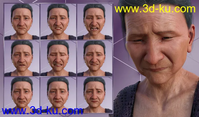 Wisdom - Expressions for Genesis 8 Female and Mrs Chow 8模型的图片5
