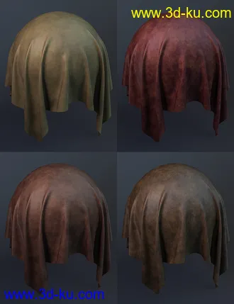 3D打印模型Worn Rough Leather Iray Shaders的图片