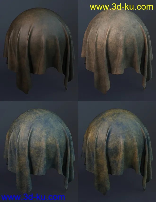 Worn Rough Leather Iray Shaders模型的图片5