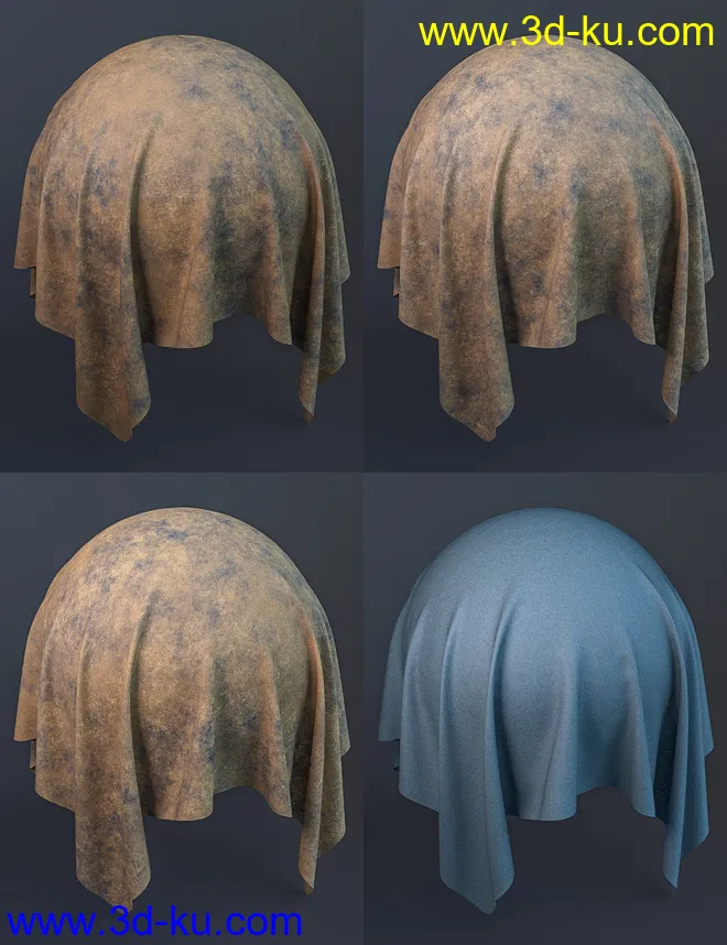 Worn Rough Leather Iray Shaders模型的图片7