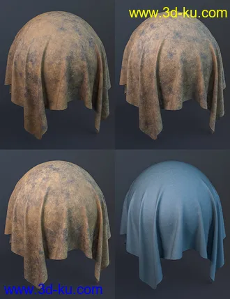 3D打印模型Worn Rough Leather Iray Shaders的图片