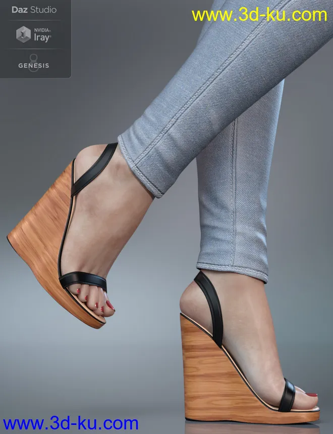 Wrap Wedges for Genesis 8 Female(s)模型的图片5