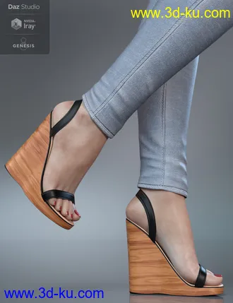 3D打印模型Wrap Wedges for Genesis 8 Female(s)的图片