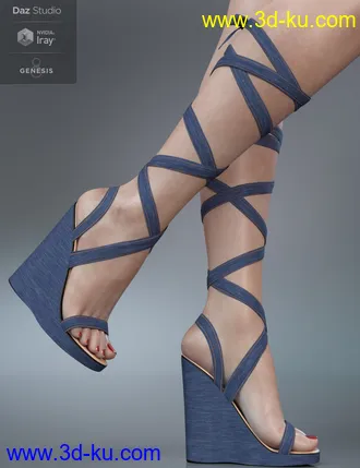 3D打印模型Wrap Wedges for Genesis 8 Female(s)的图片