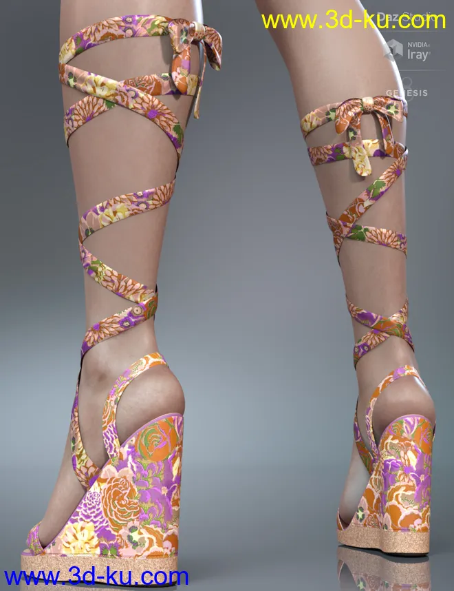 Wrap Wedges for Genesis 8 Female(s)模型的图片7