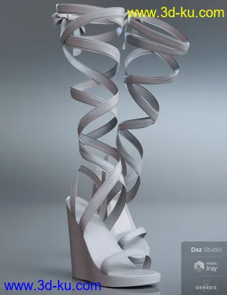 3D打印模型Wrap Wedges for Genesis 8 Female(s)的图片