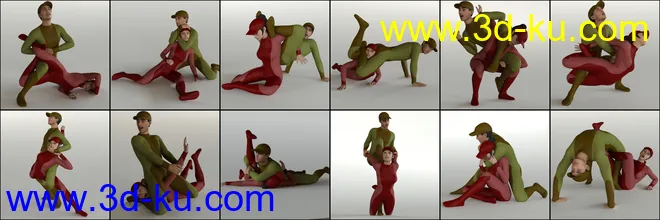 Wrestling Poses for Genesis 8模型的图片5