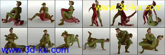 Wrestling Poses for Genesis 8模型的图片6