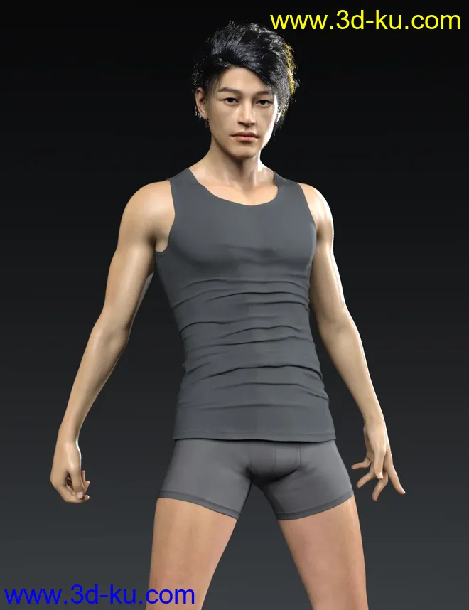 Wufei HD for Genesis 8 Male模型的图片3