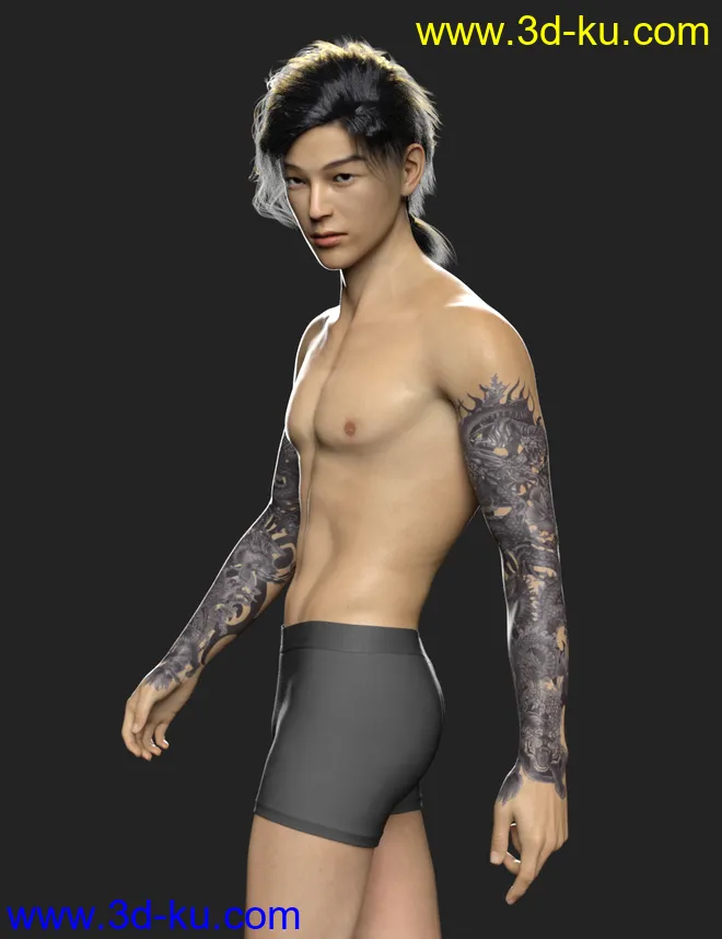 Wufei HD for Genesis 8 Male模型的图片5