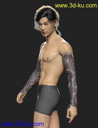 3D打印模型Wufei HD for Genesis 8 Male的图片