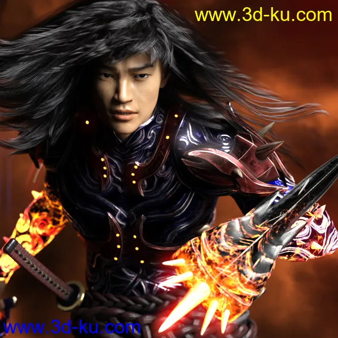 Wufei HD for Genesis 8 Male模型的图片6