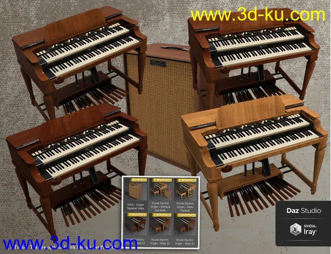 Wurlie Electric Organ模型的图片5
