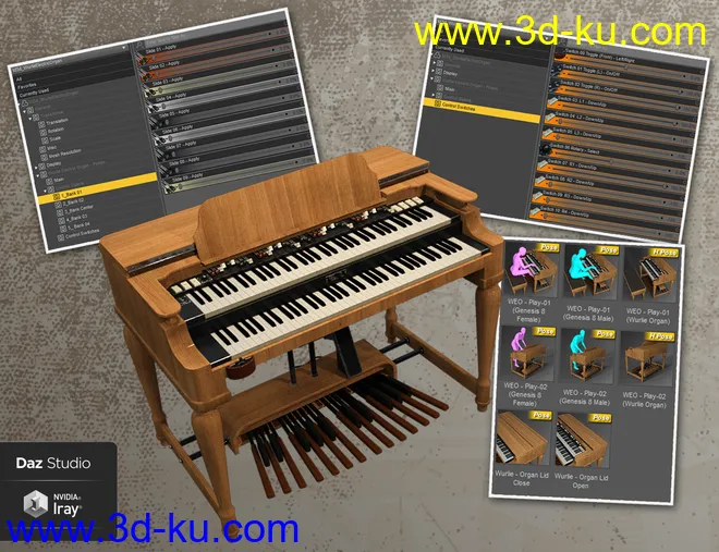 Wurlie Electric Organ模型的图片6
