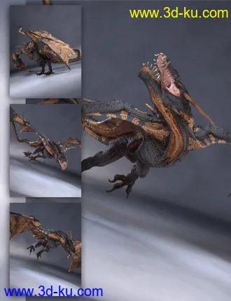 3D打印模型Wyvern Master Pose Control的图片