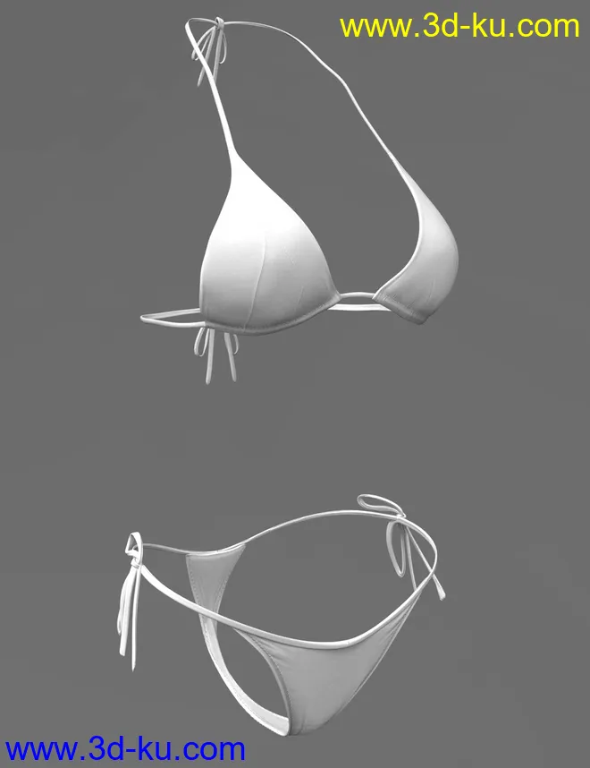 X-Fashion FunLines Bikini for Genesis 8 Female(s)模型的图片5
