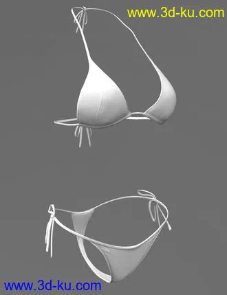 3D打印模型X-Fashion FunLines Bikini for Genesis 8 Female(s)的图片