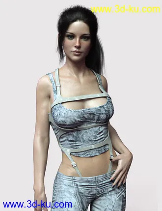 3D打印模型X-Fashion Lara Outfit for Genesis 8 Female(s)的图片