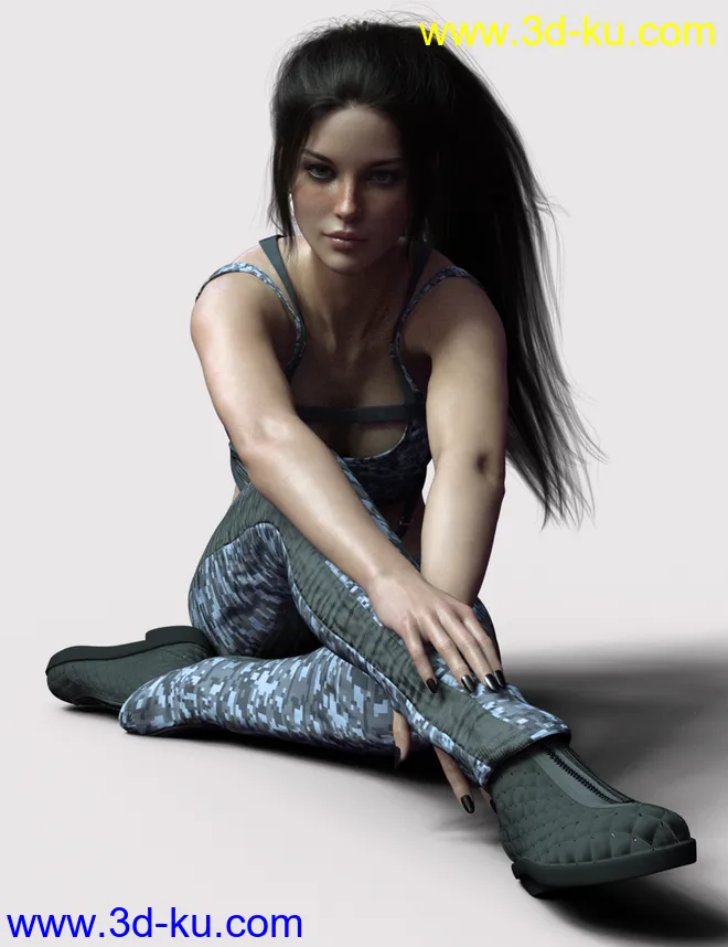 X-Fashion Lara Outfit for Genesis 8 Female(s)模型的图片4