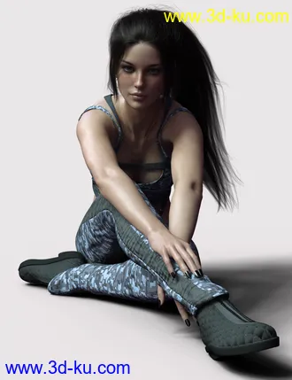 3D打印模型X-Fashion Lara Outfit for Genesis 8 Female(s)的图片