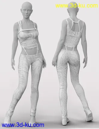 3D打印模型X-Fashion Lara Outfit for Genesis 8 Female(s)的图片