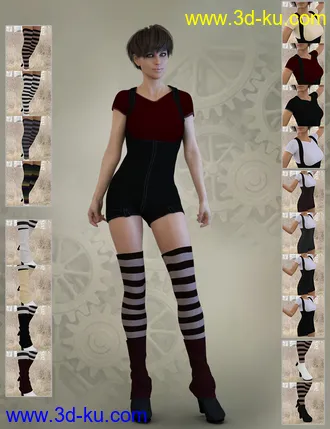 3D打印模型X-Fashion Overall Outfit for Genesis 8 Female(s)的图片