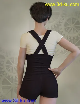 3D打印模型X-Fashion Overall Outfit for Genesis 8 Female(s)的图片