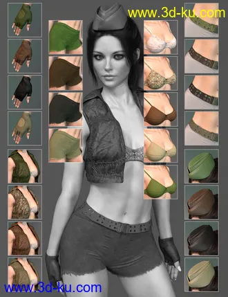 3D打印模型X-Fashion Uniform 04 for Genesis 8 Female(s)的图片