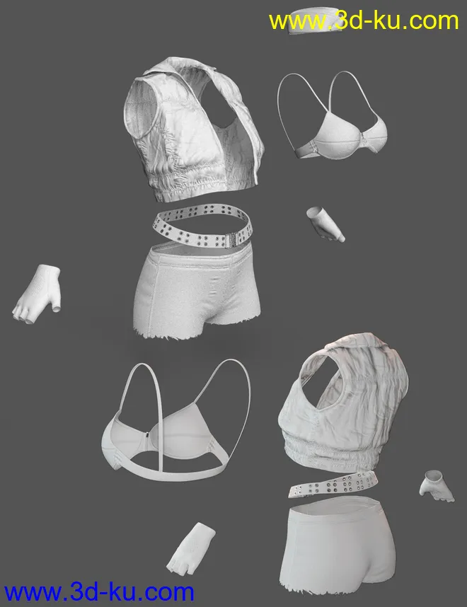 X-Fashion Uniform 04 for Genesis 8 Female(s)模型的图片6